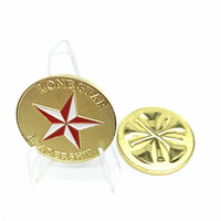 Bas prix Nouveau design logo personnalisé 3d pièces d'or pièce de collection de défi en métal