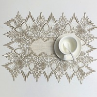 Nappe de table rectangulaire moderne en polyester et lin, personnalisable, écologique, avec broderie florale et dentelle tissée, élégante pour la maison et l'hôtel