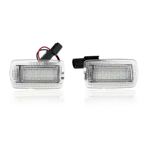 Accesorios de luces de coche 81230-02040 12V 18 Uds 2835SMD Luz de puerta LED blanca para Toyota Aurion/Corolla/Harrier