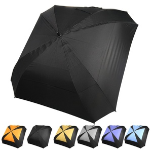 Heavy Duty 60 Inch Fiberglass Ribs Waterproof Non Slip Handle Ventilation Technology Straight <b>Umbrella</b> Pongee <b>Umbrella</b> - Product Image 1