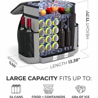 Sacs isothermes isolés personnalisés 30L Sacs réutilisables pliables thermiques pour épicerie Stockage des aliments Certification BSCI à la mode