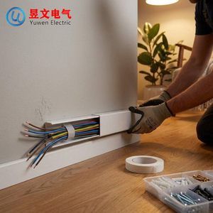 Goulotte de câblage en PVC multi-tailles avec séparateur de compartiments, canalisation de câbles en PVC pour armoire <span class=keywords><strong>électrique</strong></span> industrielle - Product Image 1