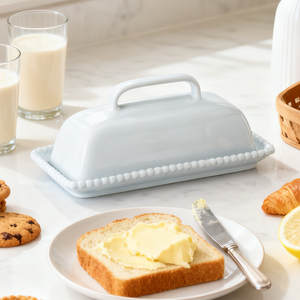 Prêt à être expédié, beurrier français en céramique avec couvercle, boîte à beurre, boîte à fromage, ensemble de contenants - Product Image 3