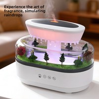 Diffuseur d'arômes Raindrop Micro Landscape, nébuliseur silencieux avec fonction de minuterie, humidificateur domestique pour chambre à coucher