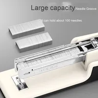 Agrafeuse manuelle multifonctionnelle pour le bureau et les étudiants, grande et petite taille, plastique épais et métal, usage domestique.
