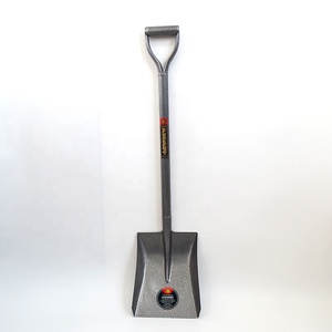 Herramientas de construcción de jardines agrícolas Mango de acero al carbono Cabeza de pala de hierro Pala de excavación de hierro de punto redondo S503 - Product Image 2