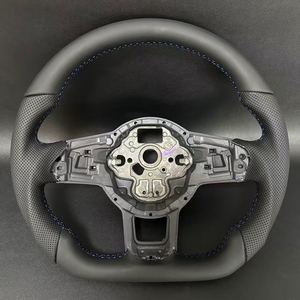 Volante de cuero personalizado para Volkswagen, VW, Golf 7, MK7, MK7.5, GTI <span class=keywords><strong>R</strong></span>, GTD, GTE, Polo, GTI, Scirocco, 2015, 2016 - Product Image 6