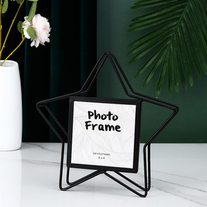 Bắc Âu sang trọng năm cánh sao kim loại khung ảnh sáng tạo trang trí nhà trang trí phòng khách TV nhôm nhựa sắt - Product Image 3