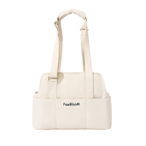 PawBloom <b>Pet</b> <b>Carrier</b> Beige Breathable Cat Bag Portable Travel <b>Carrier</b> For Cats - Product Image 5