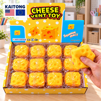 KAITONG XL Corn Fidget avec certification EN71 et CE, jouet anti-stress en mousse PU à remontée lente, jouets à presser en forme de fromage