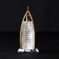Modelo de Edificio 3D en Cristal de Alta Calidad, Disponible para OEM/ODM, con Tamaño y Logotipo Personalizados, para Regalo Empresarial o Souvenir