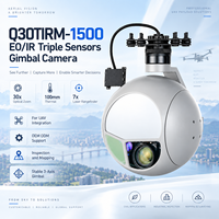 Kamera Gimbal UAV Q30TIRM-1500 EO IR Sensor Tiga Fungsi Pencitraan Termal Zoom Optik Payload OEM ODM