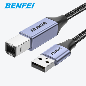 <span class=keywords><strong>Câble</strong></span> d'<span class=keywords><strong>imprimante</strong></span> <span class=keywords><strong>USB</strong></span> BENFEI, <span class=keywords><strong>câble</strong></span> <span class=keywords><strong>USB</strong></span> a vers <span class=keywords><strong>USB</strong></span> B pour <span class=keywords><strong>HP</strong></span>, Canon, Brother, Dell, Epson, Lexmark, Xerox, gris - Product Image 1