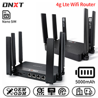Routeur Wifi 4G DNXT, Wifi 6, 300 Mbps, 2,4 GHz, routeur Sim, mode AP, VPN, routeur Sim universel, 5000 mAh, Wifi Cat4 avec Sim, utilisation domestique