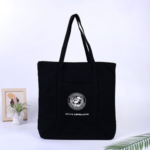Custom Printed Logo Eco-Friendly Reusable Handle Blank Grocery Shopping Canvas Tote Bag with Woman's Style Promotional Backpack