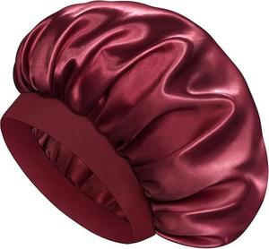 <span class=keywords><strong>Bonnet</strong></span> de Nuit <span class=keywords><strong>en</strong></span> Soie <span class=keywords><strong>Satin</strong></span>ée Double Couche pour Hommes et Femmes, Bande Élastique Douce pour Cheveux Bouclés et Tressés, Réversible, Idéal Voyage – Offre Exceptionnelle - Product Image 3