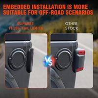 Nouveaux feux arrière LED encastrés pour Wrangler JL 2018-2025, remplacement OEM, rouge fumé, feux de recul, clignotants, feux de position, 12V 6000K