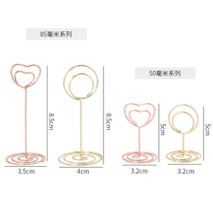 Modèle 50 mm/85 mm, vente en gros, ornement de bureau, décoration, message <span class=keywords><strong>vertical</strong></span>, porte-notes et porte-photos en métal créatif - Product Image 5