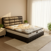 Matelas hybride de qualité supérieure, durable, écologique, à ressorts ensachés, mousse à faible densité, taille complète, doux, 30 cm d'épaisseur, pour écoles et hôtels