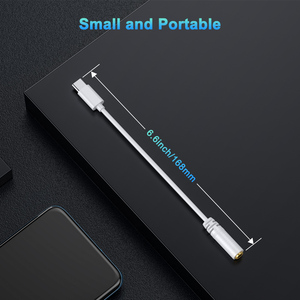 New Bee <span class=keywords><strong>USB</strong></span> Type <span class=keywords><strong>C</strong></span> à 3.5mm <span class=keywords><strong>Adaptateur</strong></span> audio TPE Gainé <span class=keywords><strong>Adaptateur</strong></span> de prise casque pour Samsung Android iPad Téléphones mobiles - Product Image 6