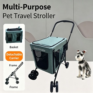 Cochecito Plegable Doble Uso JXB PG236 <span class=keywords><strong>para</strong></span> <span class=keywords><strong>Perros</strong></span> con Estructura Resistente, Transportín de Malla Transpirable <span class=keywords><strong>para</strong></span> Mascotas Mayores/Grandes - Product Image 6