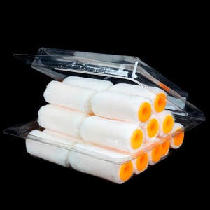 Rouleau à peinture mini en polyester de qualité industrielle de 4 pouces avec cadre à dégagement rapide, garantie de 3 ans pour la peinture des coins des murs à domicile et le bricolage - Product Image 5