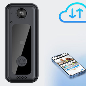 กริ่งประตูไร้สาย 720P สำหรับธุรกิจข้ามพรมแดน ประหยัดพลังงาน ตรวจจับรูปร่างมนุษย์ เสียงสองทาง ควบคุมผ่านมือถือ - Product Image 4