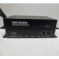 Codificador de video de transmisión en vivo de 4 canales H264 H265 portátil para transmisión de radio y TV