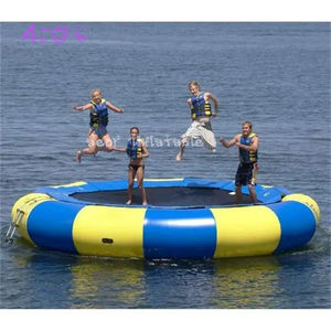 Parc aquatique de mer Lit de saut flottant <span class=keywords><strong>gonflable</strong></span> de qualité supérieure Trampoline flottant <span class=keywords><strong>gonflable</strong></span> en PVC Trampoline aquatique - Product Image 5
