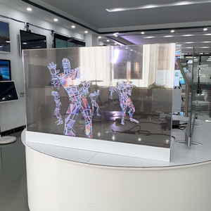 Publicité commerciale 30/55 pouces écran numérique OLED Transparent vitrine de vente au détail Installation de mur de verre Animation éducative - Product Image 3