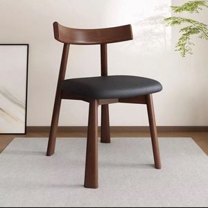 Sillas de <span class=keywords><strong>Comedor</strong></span> Nórdicas de Madera Maciza, Estilo Italiano Moderno, Respaldo de Madera Minimalista para Hogar, Hotel y Restaurante, Nuevo Estilo L032 - Product Image 5