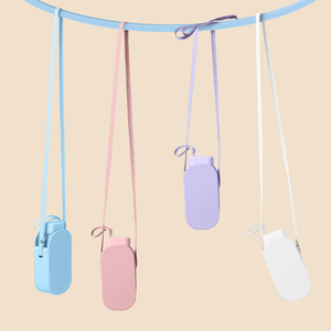 Parapluie pliable à cinq sections, nouvelle tendance, haute qualité, ultra-léger, mini parapluie de poche double usage soleil et pluie avec sac de parapluie en PU - Product Image 1