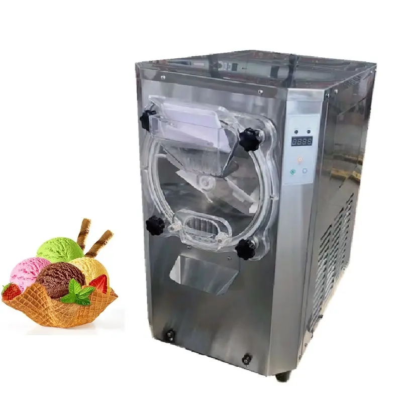 certificate Italian commercial hard ice cream machine/batch freezer/gelato machine