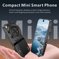 Mini Teléfono Inteligente Android con Cámara, Estilo Smartphone, MT6765 Octa Core, Pantalla Táctil de 3.75 Pulgadas, 3GB RAM, 64GB ROM, WiFi de Doble Banda, OTG