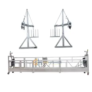 Zlp 630 800 1000 Swing Cradles High Rise Window Cleaning Work Electric Rope Suspended Platform Gondola