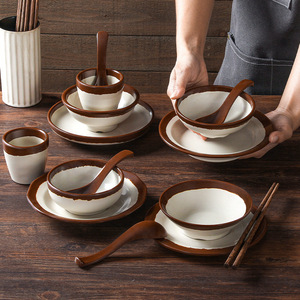 Service de vaisselle en mélamine Xiangyuan Meimei, un ensemble de vaisselle de style rétro sur le thème des vendeurs de rue pour restaurant de hot pot, ensemble de quatre bols. - Product Image 2