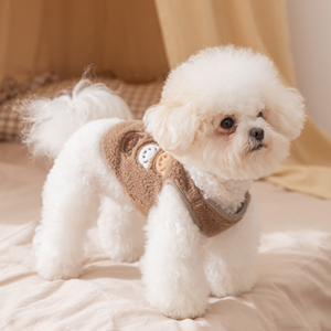 Wang Miao, зимний Осенний жилет с вышивкой против царапин, с изображением цыпленка, мультяшный медведь, ленточный жилет для цыплят, наряды с плюшевым мишкой - Product Image 3