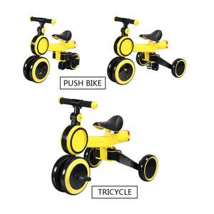 <span class=keywords><strong>Triciclo</strong></span> <span class=keywords><strong>3</strong></span> <span class=keywords><strong>en</strong></span> <span class=keywords><strong>1</strong></span> para Niños, Bicicleta de Empuje con Ruedas Grandes y Seguras, Plegable, Portátil, con Spray de Burbujas, Asiento y Patinete - Product Image 1