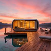 Chef-d'œuvre de science-fiction : Cabine résidentielle entièrement intégrée sur mesure, résistante aux intempéries, préfabriquée, pour hôtel moderne