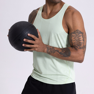 Wholesale Custom Men's Workout Vest Bodybuilding Fitness Sports Vest for Men Stretchy Quick-drying Vest - Product Image 1