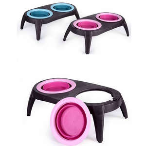 Bowl para Cães Portátil e Dobrável, Não Deslizante, com Duas Garrafas de Água, PP+PS+TPR, Caixa Ecológica para Viagem - Product Image 4