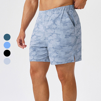 Short de sport d'été à séchage rapide pour hommes, imprimé extensible respirant, grande taille, entraînement décontracté, course à pied
