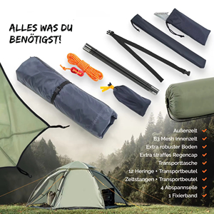 <span class=keywords><strong>Tente</strong></span> de trekking ultralégère imperméable personnalisée pour l'extérieur, tentes de camping, randonnée, légères, deux portes, deux pièces, pour <span class=keywords><strong>2</strong></span> <span class=keywords><strong>personnes</strong></span> - Product Image 4