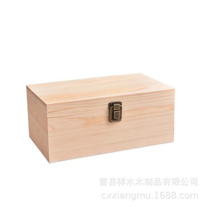 Caja de Madera de Pino Rectangular Hecha a Mano, Caja de Almacenamiento para Regalos, Grosor Personalizable, Uso Artesanal - Product Image 4