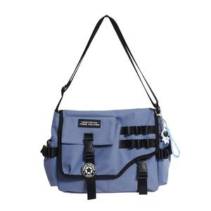 Bolsa de Mensajero Funcional y Moderna para Hombre y Mujer, Gran Capacidad, Impermeable, de Nailon, Bandolera, Casual, Bolsa de Hombro - Product Image 6
