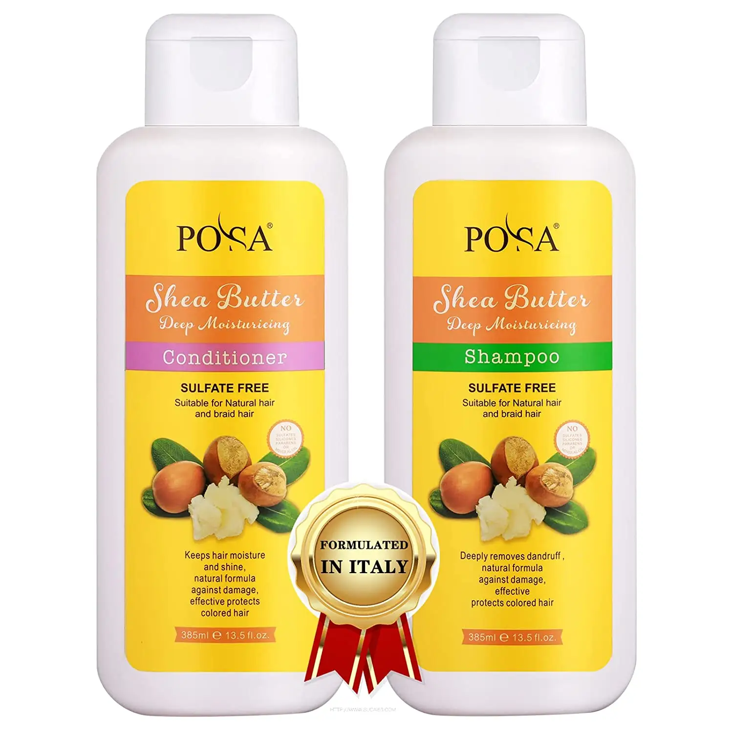 POSA Wholesale Natürliches Anti-Schuppen-Keratin-Shampoo Haar reparieren des Sheabutter-sulfat freies Shampoo