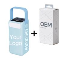 Nouvelle Banque d'alimentation LED à Charge Rapide 22,5W Tendance 2026, Haute Capacité 50000mAh pour Extérieur, Batterie Externe Puissante pour iPhone 17 Pro