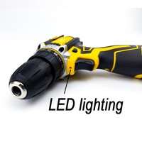 Ensemble de perceuse électrique au lithium multifonctionnelle, tournevis portatif, kit d'outils avec boîte d'accessoires pour la rénovation de la maison