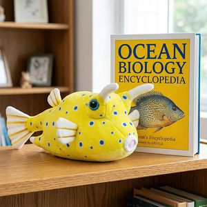 Peluche Personalizzato Realistico di Pesce Boxfish, Morbido Giocattolo Imbottito per Acquario, Souvenir, Regali Originali, Fornitore di Fabbrica OEM - Product Image 4