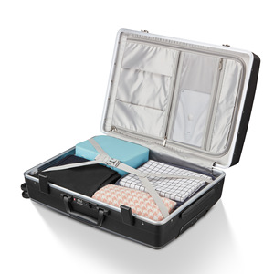 กระเป๋าเดินทางโครงอะลูมิเนียม PP ขนาด 28 นิ้ว ความจุพิเศษ พร้อมกุญแจ TSA กันน้ำ ล้อลาก สำหรับการเดินทางระยะไกล - Product Image 4